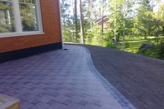 Rudus, kartanolaatta, linnakivi, punamusta